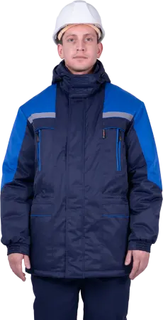 Куртка СПЕЦ зимняя (т.синий/васильковый)