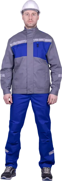 Куртка СТРОНГ ИМПОРТ (серый/васильковый)