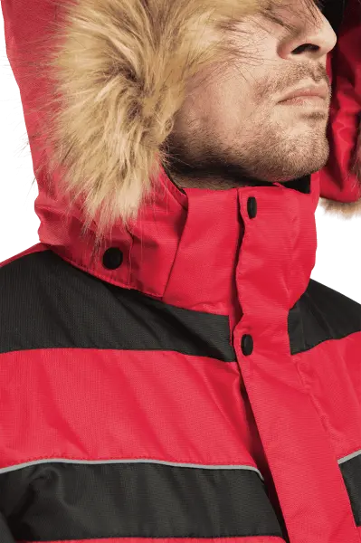 Куртка ДИКСОН зимняя (красный/чёрный)