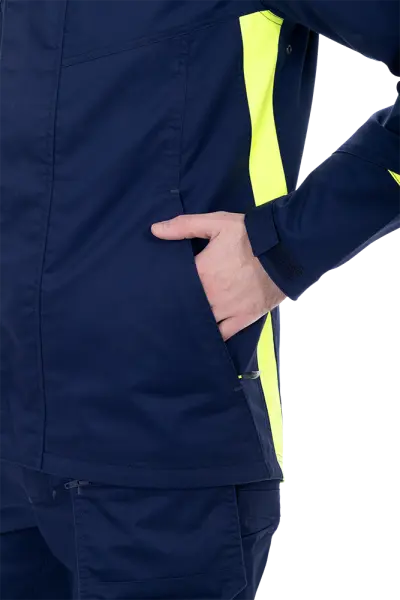 Куртка ACTIVE FLEX / АКТИВ ФЛЕКС (т.синий/флуоресцентный желтый)