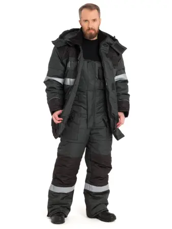 Костюм НОРДМЕН зимний с СОП с ПК (серый/чёрный)