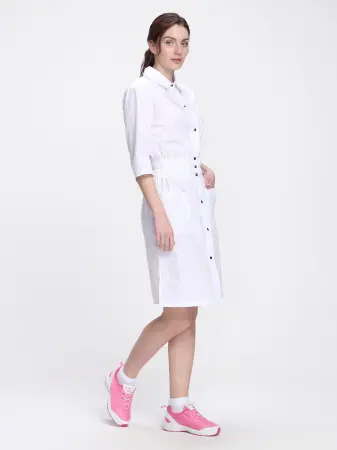 Халат MEDLINE СИМПЛ-004 женский (белый) женские медицинские