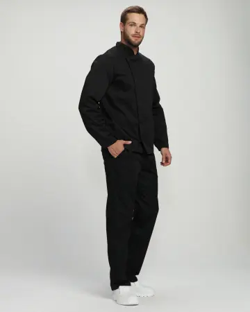 Китель повара ГАСТРО (черный)