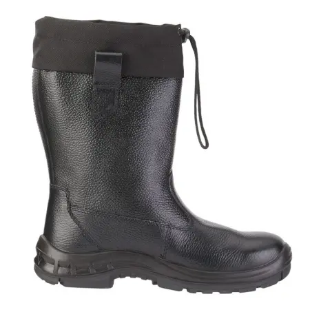 Сапоги ИНДЕВОР ХАРД ПУ/Нитрил шерст.мех с КП (черный)