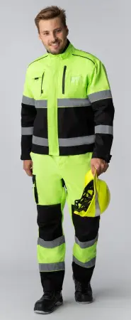 Костюм ДОРОЖНИК С-2 с ПК (лимонный/черный)
