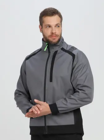 Куртка PROFLINE LEADER софтшел (серый/черный) Куртка PROFLINE LEADER софтшел (серый/черный)