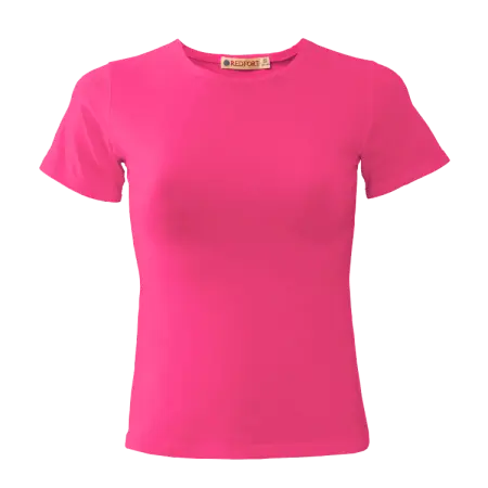 Футболка REDFORT женская стрейч (розовый)