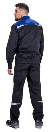 Костюм КМ-10 ЛЮКС АНТИСТАТ с ПК (т.синий/васильковый)