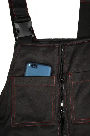 Костюм ТИТАН зимний с ПК (черный/красный)