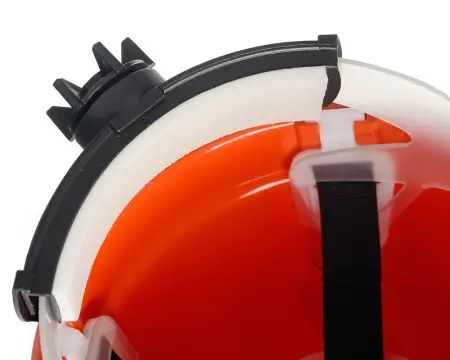 Каска ЕЛАНПЛАСТ ЕВРОПА-ЛЮКС с храповником (оранжевый)