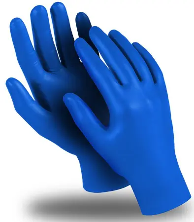 Перчатки ЭКСПЕРТ (DG-024) нитрил 0.13 мм неопудренные текстурированные (синий) ОТГРУЗКА КРАТНО 50 ШТ
