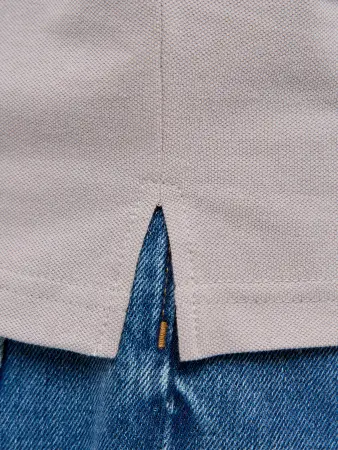 Рубашка-поло с коротким рукавом (серый)