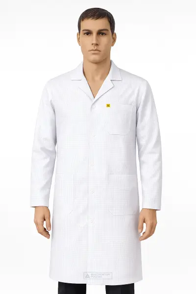 Халат EZ-M130–К антистатический (белый)