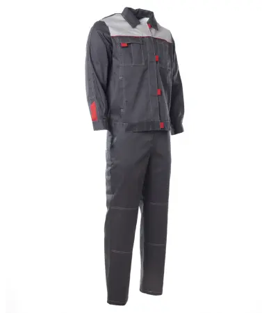 Костюм ВОЛГА женский (т.серый/св.серый)