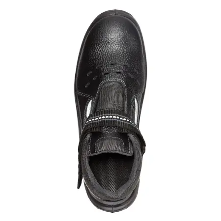 Полуботинки КОРВЕТ-2 ПУ-ТПУ с перфорацией с МП (черный/серый)