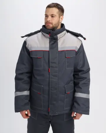 Костюм ФАВОРИТ-1 IMP зимний с БР (т.серый/св.серый)