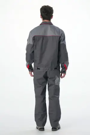 Костюм СОЮЗ-ПРОФЕССИОНАЛ-2 IMP с ПК (серый/св.серый/красный)
