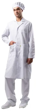 Халат АНТИСТАТИКА М-105 тип D (белый) мужские медицинские