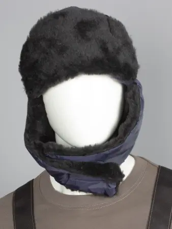 Шапка ЕВРО УШАНКА зимняя (т.синий)