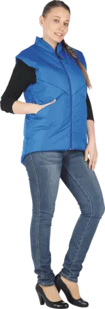 Жилет АКВАМАРИН женский зимний (васильковый)