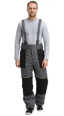 Костюм RONTA KS920 зимний с БР (т.серый/черный/лаймовый)