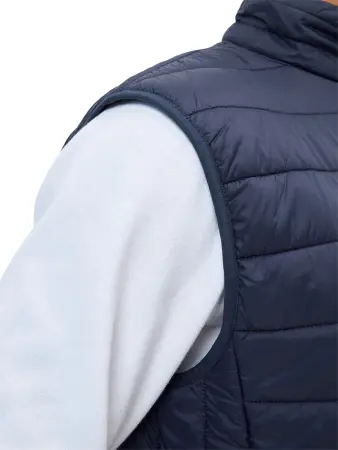 Жилет ДЕМИ стеганый зимний (т.синий)