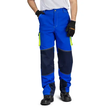 Брюки РЕЙН (василек/т.синий/лайм)