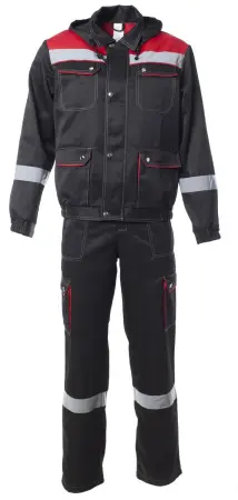 Костюм АНТЕЙ с СОП с ПК (черный/красный)