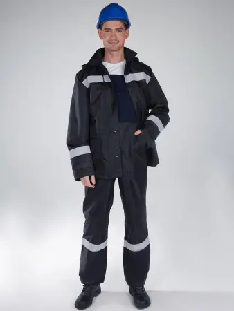 Костюм ЭКСПЕРТ-ОЙЛ антистатический с ПК (т.синий/черный)