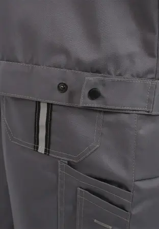 Костюм ОПТИМАЛЬНЫЙ с БР (серый/красный)