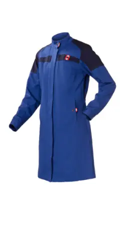 Халат ЛЕДИ ТЕХНОЛОГ женский (васильковый/т.синий)