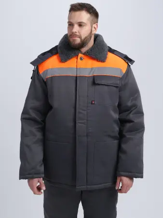 Костюм Т-УЛЬТРА СОП зимний с БР (т.серый/оранжевый)