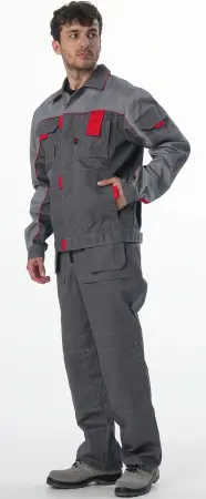 Костюм СОЮЗ-ПРОФЕССИОНАЛ-1 CH МВО с БР (т.серый/св.серый/красный) Костюм СОЮЗ-ПРОФЕССИОНАЛ-1 CH МВО с БР (т.серый/св.серый/красный)