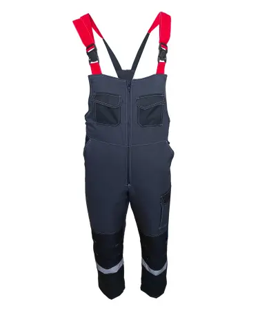 Костюм ЮКОН-МЕМБРАНА с ПК зимний (т.серый/черный/красный)