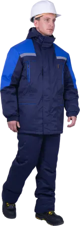 Куртка СПЕЦ зимняя (т.синий/васильковый)