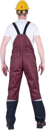 Костюм КМ-10 ЛЮКС с ПК (бордовый/желтый/черный)