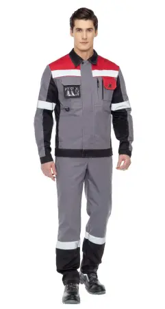 Костюм ВИВАТ с ПК (серый/черный/красный)