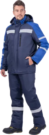 Куртка РОУД зимняя (т.синий/васильковый)