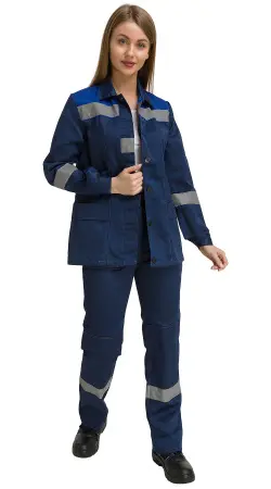 Костюм RONTA KS815 женский с БР (т.синий/василек) Костюм RONTA KS815 женский с БР (т.синий/василек)