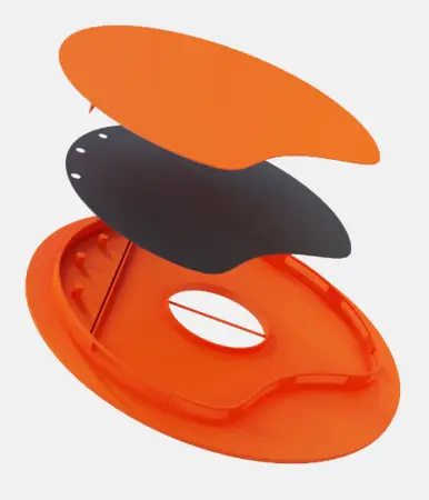 Респиратор RB-200 GREY/ORANGE с клапаном (серый/оранжевый)