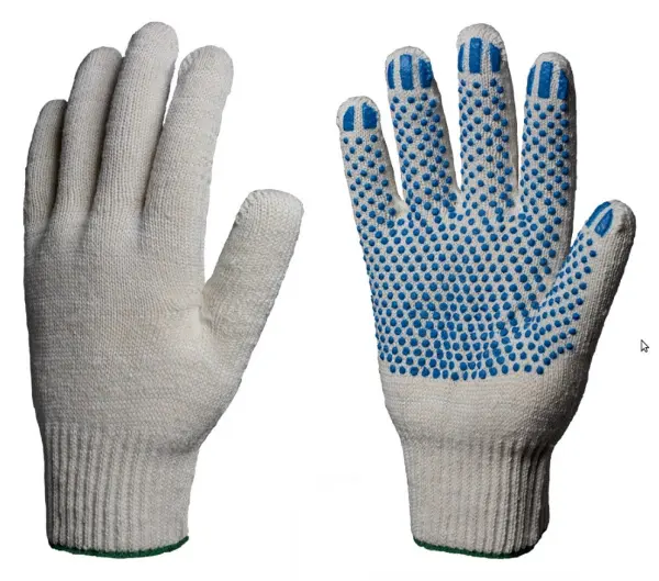 Перчатки х/б с ПВХ ТОЧКА 13кл