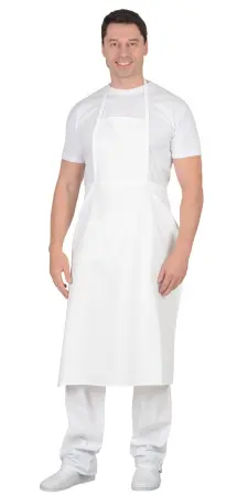 Фартук повара с грудкой (белый)