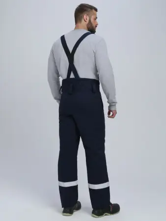 Костюм сварщика ВЕЛДСВАР-СОП зимний 1 кл.защиты с БР (т.синий/красный)