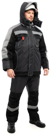 Костюм ЮКОН-МЕМБРАНА с ПК зимний (серый)
