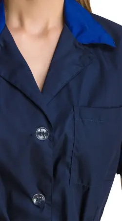 Халат RONTA HL508 женский (т.синий/василек)