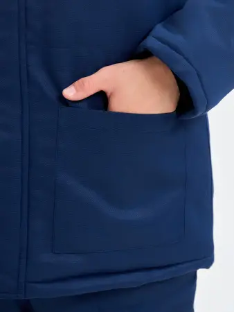 Костюм ТРУЖЕНИК-УЛЬТРА-2 СОП зимний с ПК (т.синий/васильковый)