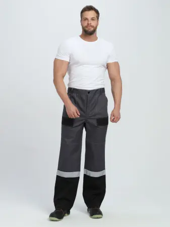 Костюм ВИВАТ-1 ПРЕМИУМ СН МВО с БР (т.серый/черный/св.серый)