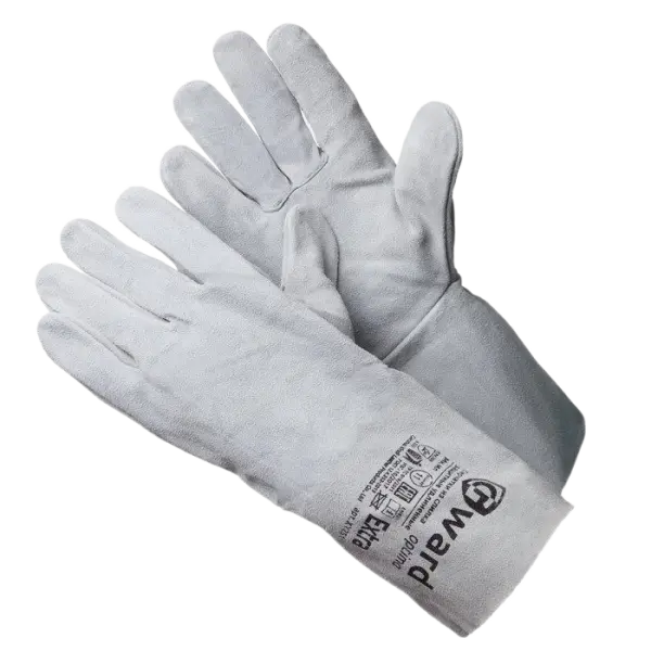 Краги EXTRA из спилка без подкладки (серый)