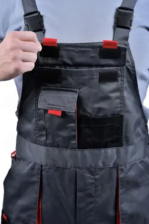 Полукомбинезон ХАМЕРТОН (серый/черный/красный) Полукомбинезон ХАМЕРТОН (серый/черный/красный)