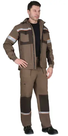 Костюм СИРИУС-РОДОС с БР (св.коричневый/т.коричневым)